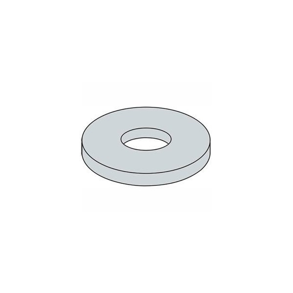 Titan Fasteners 1/4in Fender Washer - .285in I.D. - .108/.132in Thick - Steel - Zinc - Grade 2 - Pkg of 100 AZA04040THK - main